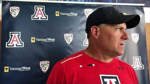 Watch: Arizona coach Rich Rodriguez on Gary Brightwell, Thiyo Lukusa